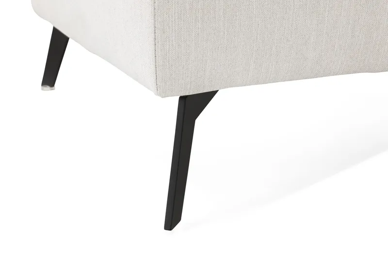 Ocean Lyx Puf - Beige Linned, Sorte Ben - Møbler - Stole & lænestole - Taburet & skammel - Puf