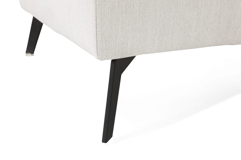 Ocean Lyx Puf - Beige Linned, Sorte Ben - Møbler - Stole & lænestole - Taburet & skammel - Puf