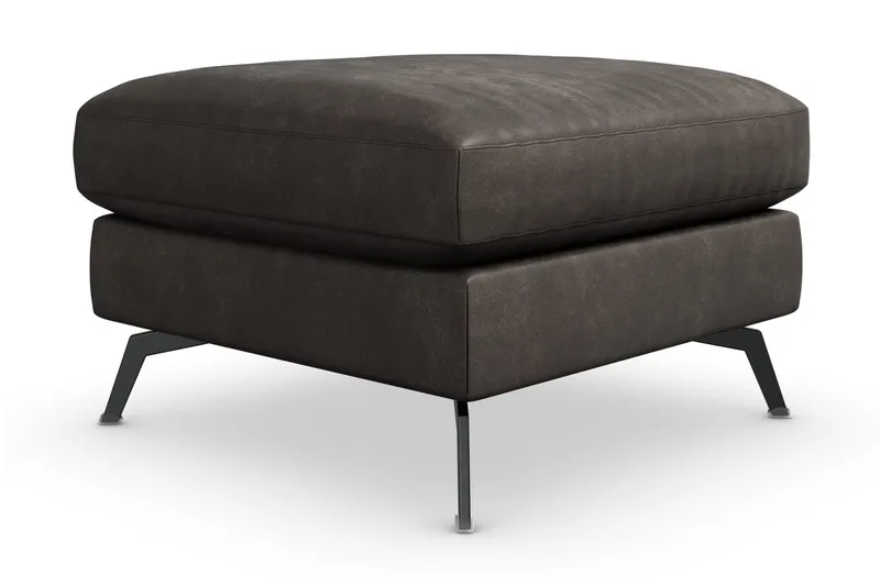 Ocean Lyx Puf, Sort/Læder