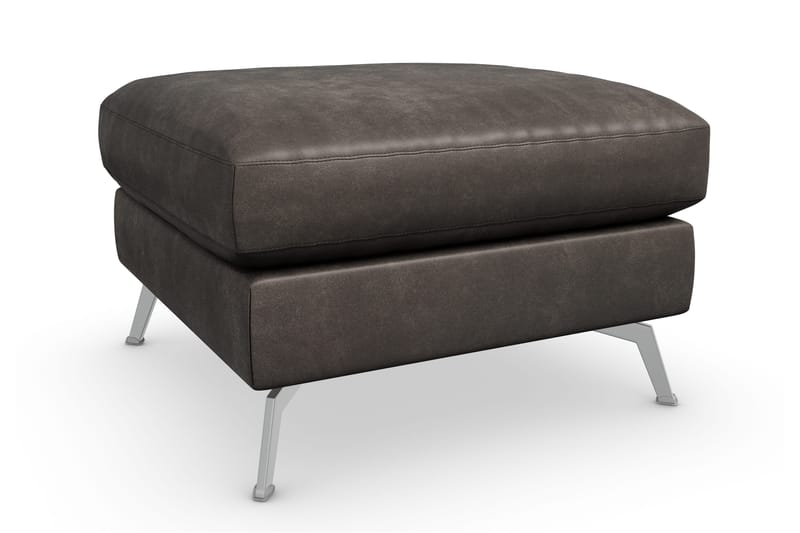 Ocean Lyx Puf - Sort/Læder - Møbler - Stole & lænestole - Taburet & skammel - Puf