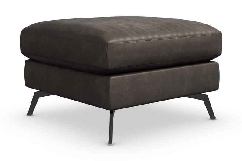 Ocean Lyx Puf - Sort/Læder - Møbler - Stole & lænestole - Taburet & skammel - Puf