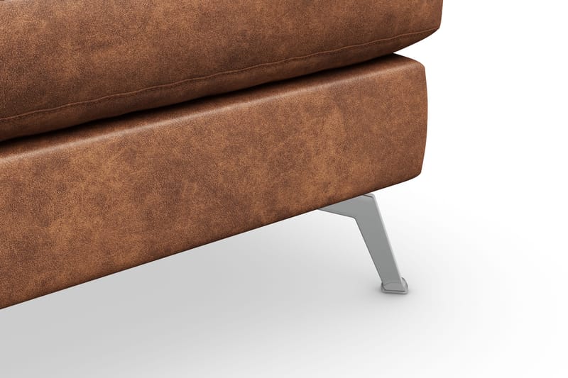 Ocean Lyx Puf - Brun/Læder - Møbler - Stole & lænestole - Taburet & skammel - Puf