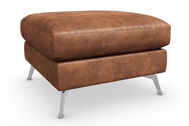 Ocean Lyx Puf - Brun/Læder - Møbler - Stole & lænestole - Taburet & skammel - Puf