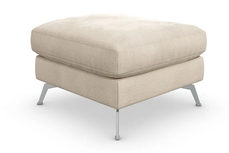 Ocean Lyx Puf - Beige/Velour - Møbler - Stole & lænestole - Taburet & skammel - Puf