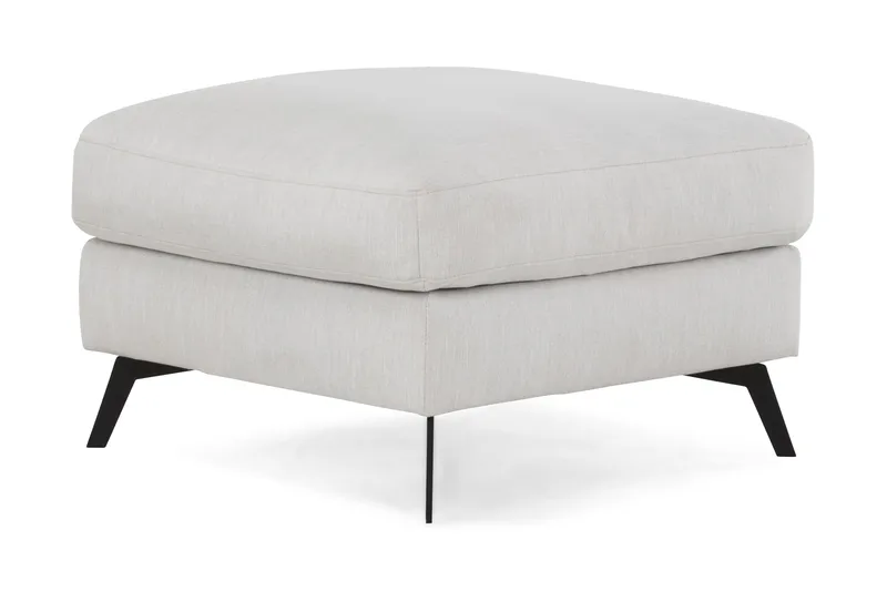 Ocean Lyx Puf - Beige Linned, Sorte Ben - Møbler - Stole & lænestole - Taburet & skammel - Puf