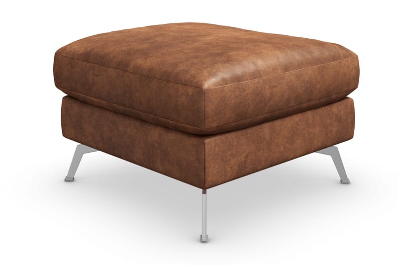Ocean Lyx Puf - Brun/Læder - Møbler - Stole & lænestole - Taburet & skammel - Puf