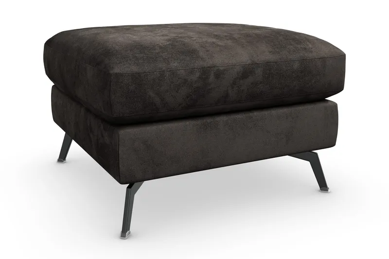 Ocean Lyx Puf - Mørkegrå/Velour - Møbler - Stole & lænestole - Taburet & skammel - Puf
