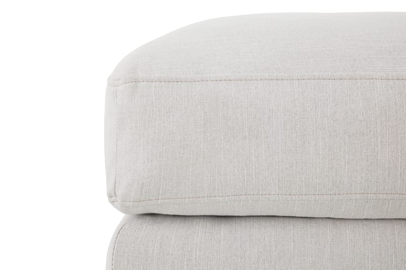 Ocean Lyx Puf - Beige Linned, Forkromede Ben - Møbler - Stole & lænestole - Taburet & skammel - Puf
