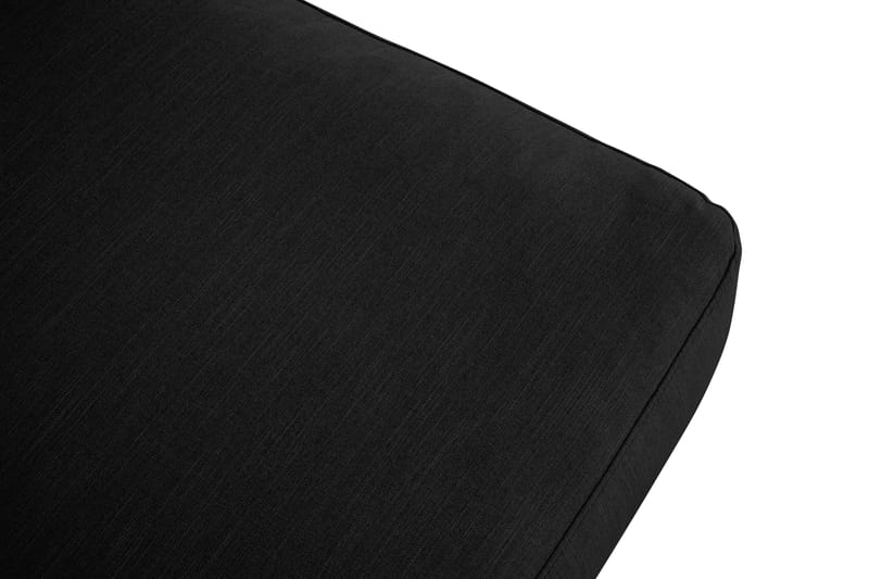Ocean Lyx Puf - Sort Linned, Forkromede Ben - Møbler - Stole & lænestole - Taburet & skammel - Puf