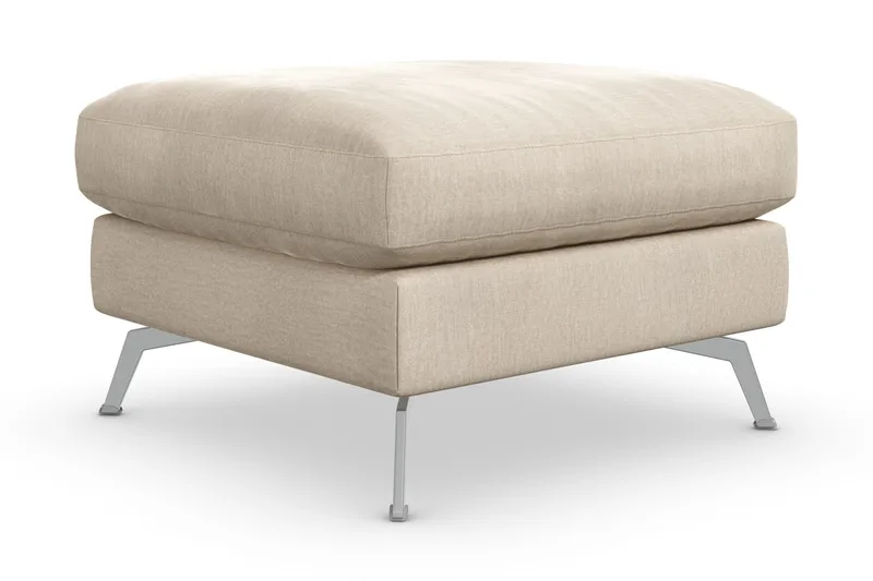 Ocean Lyx Puf - Beige/Velour - Møbler - Stole & lænestole - Taburet & skammel - Puf