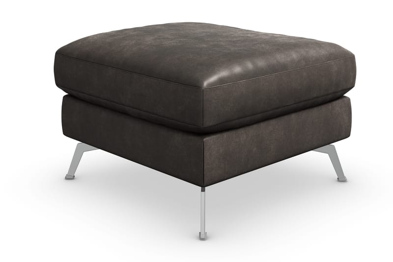 Ocean Lyx Puf - Sort/Læder - Møbler - Stole & lænestole - Taburet & skammel - Puf