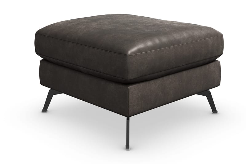 Ocean Lyx Puf - Sort/Læder - Møbler - Stole & lænestole - Taburet & skammel - Puf