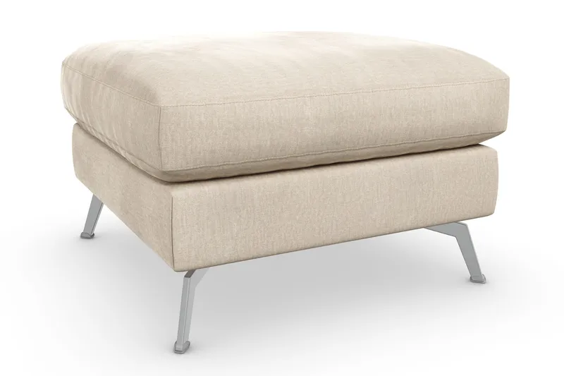 Ocean Lyx Puf - Beige/Velour - Møbler - Stole & lænestole - Taburet & skammel - Puf