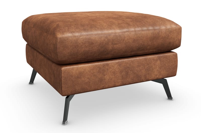Ocean Lyx Puf - Brun/Læder - Møbler - Stole & lænestole - Taburet & skammel - Puf