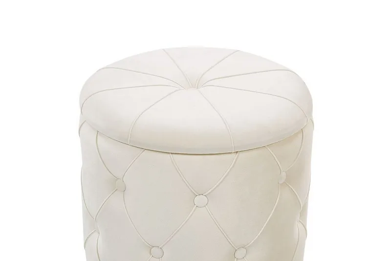 Olingskog Fodskammel med Opbevaring 2-pak - Hvid - Møbler - Stole & lænestole - Taburet & skammel - Puf - Puf med opbevaring