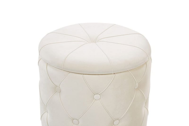 Olingskog Fodskammel med Opbevaring 2-pak - Hvid - Møbler - Stole & lænestole - Taburet & skammel - Puf - Puf med opbevaring