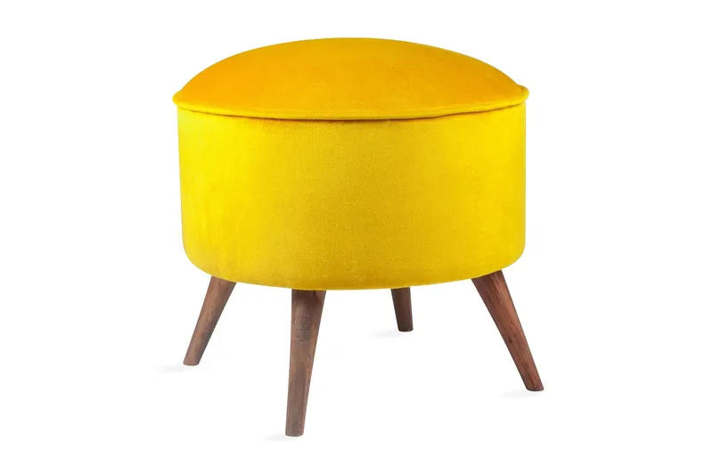 Phyllisann Fodskammel - Gul - Møbler - Stole & lænestole - Taburet & skammel - Puf