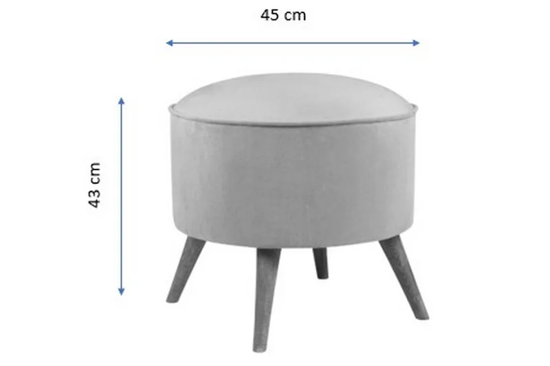 Phyllisann Fodskammel - Lilla - Møbler - Stole & lænestole - Taburet & skammel - Puf
