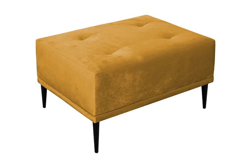 Rapale Fodskammel, Velour/Gul