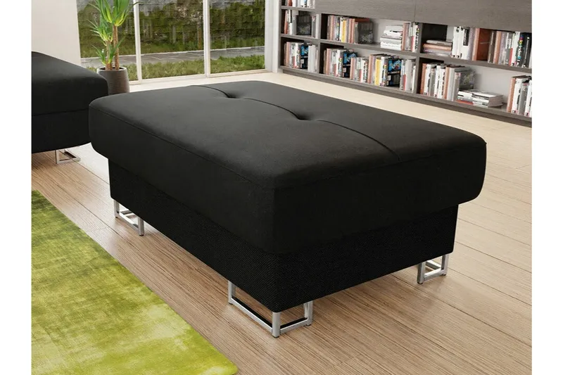 Reginia Fotpall 67 cm Black - Møbler - Stole & lænestole - Taburet & skammel - Puf