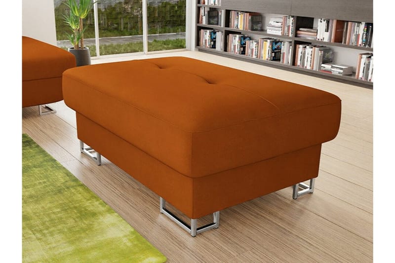 Reginia Fotpall 67 cm Dark Orange - Møbler - Stole & lænestole - Taburet & skammel - Puf