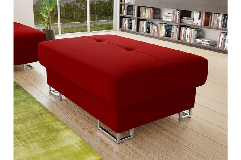 Reginia Fotpall 67 cm Dark red - Møbler - Stole & lænestole - Taburet & skammel - Puf