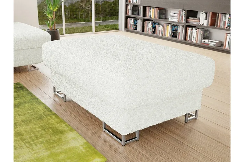 Reginia Fotpall 67 cm White - Møbler - Stole & lænestole - Taburet & skammel - Puf