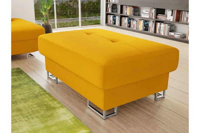 Reginia Fotpall 67 cm Yellow - Møbler - Stole & lænestole - Taburet & skammel - Puf