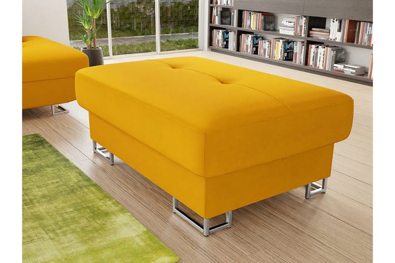 Reginia Fotpall 67 cm Yellow - Møbler - Stole & lænestole - Taburet & skammel - Puf