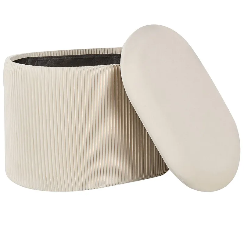 Puf Richland - Lys beige - Møbler - Stole & lænestole - Taburet & skammel - Ottoman