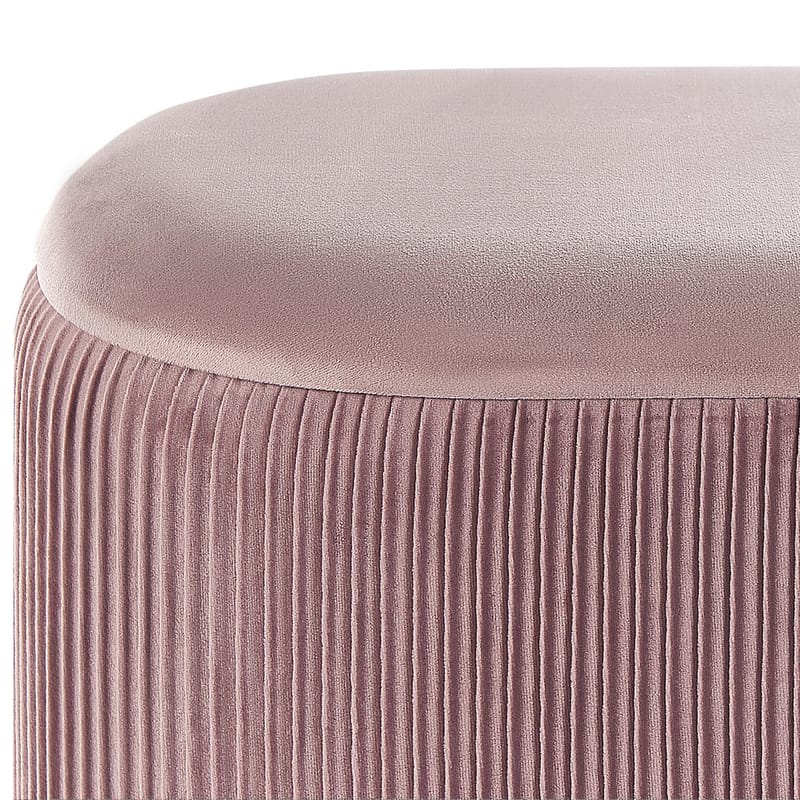 Puf Richland - Rosa - Møbler - Stole & lænestole - Taburet & skammel - Ottoman