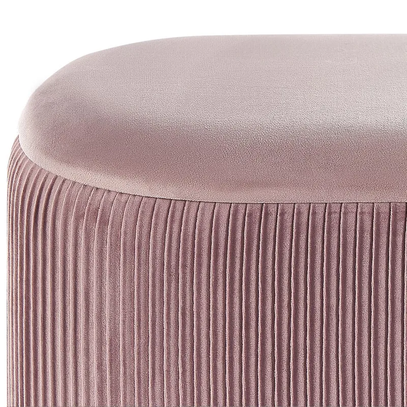 Puf Richland - Rosa - Møbler - Stole & lænestole - Taburet & skammel - Ottoman