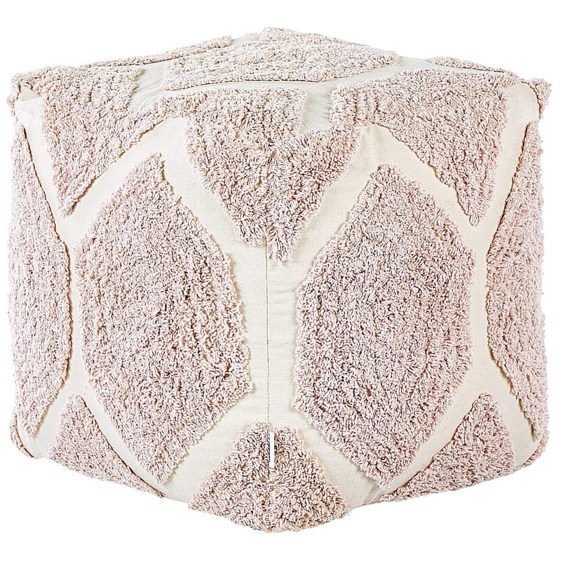Puf Rojhan, Beige, Rosa