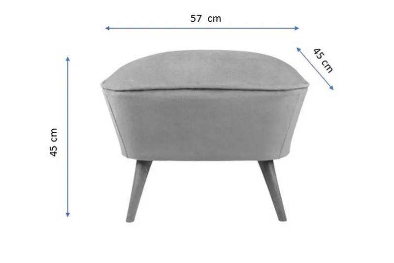 Saberi Fodskammel - Rød - Møbler - Stole & lænestole - Taburet & skammel - Puf