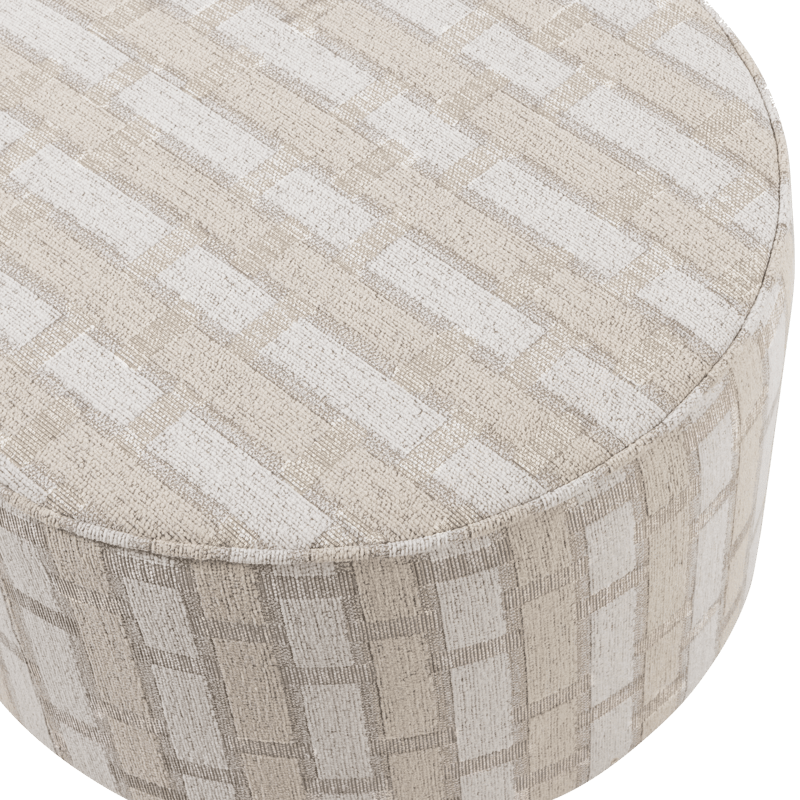 Puf Sarli 60 cm rundt - Natur/Beige - Møbler - Stole & lænestole - Taburet & skammel - Ottoman