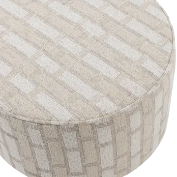 Puf Sarli 60 cm rundt - Natur/Beige - Møbler - Stole & lænestole - Taburet & skammel - Ottoman