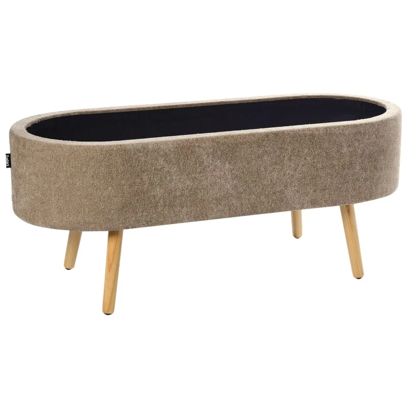 Sengebænk Oklahoma - Brun, lyst træ - Boligtilbehør - Håndtag og beslag - Beslag - Møbelben