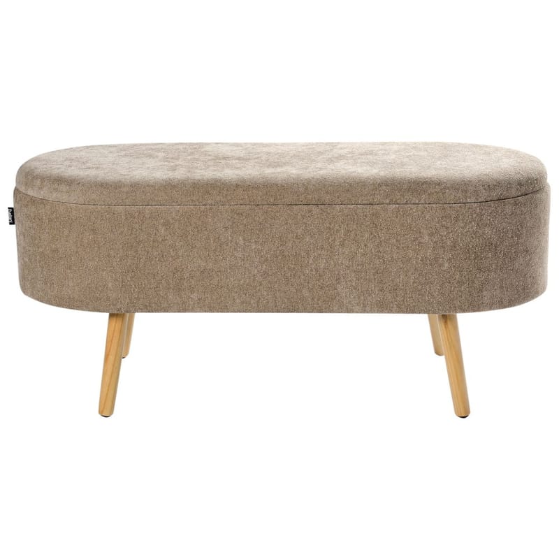 Sengebænk Oklahoma - Brun, lyst træ - Boligtilbehør - Håndtag og beslag - Beslag - Møbelben