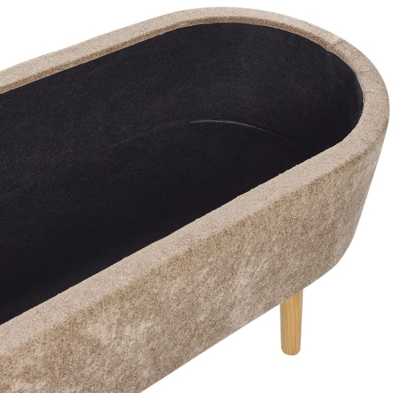 Sengebænk Oklahoma - Brun, lyst træ - Boligtilbehør - Håndtag og beslag - Beslag - Møbelben