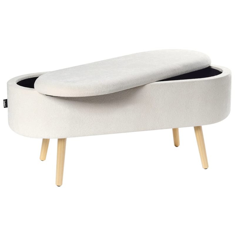 Sengebænk Oklahoma - Hvid, lyst træ - Boligtilbehør - Håndtag og beslag - Beslag - Møbelben