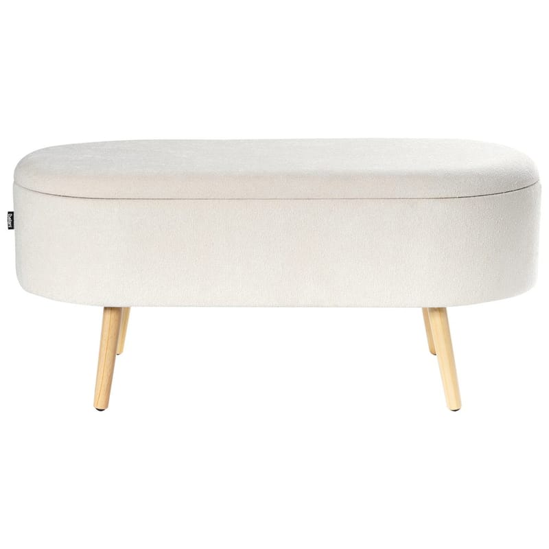 Sengebænk Oklahoma - Hvid, lyst træ - Boligtilbehør - Håndtag og beslag - Beslag - Møbelben