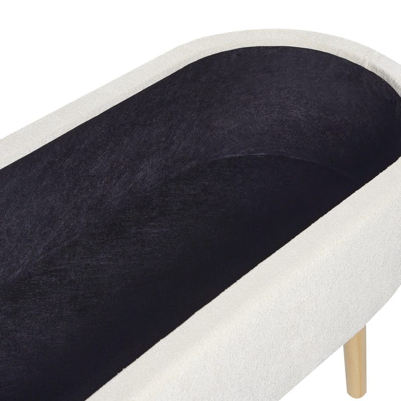 Sengebænk Oklahoma - Hvid, lyst træ - Boligtilbehør - Håndtag og beslag - Beslag - Møbelben