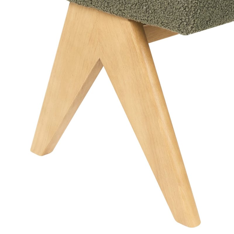 Sengebænk Tamre - Grøn, lyst træ - Møbler - Stole & lænestole - Taburet & skammel - Puf - Opredelig puf