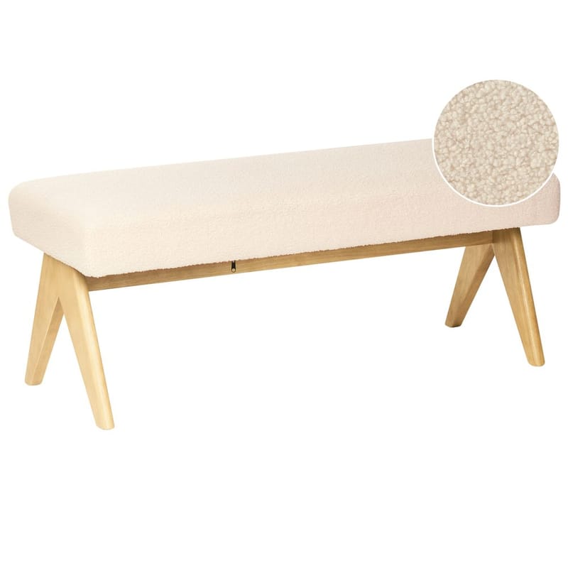 Sengebænk Tamre - Hvid, lyst træ - Møbler - Stole & lænestole - Taburet & skammel - Puf - Opredelig puf