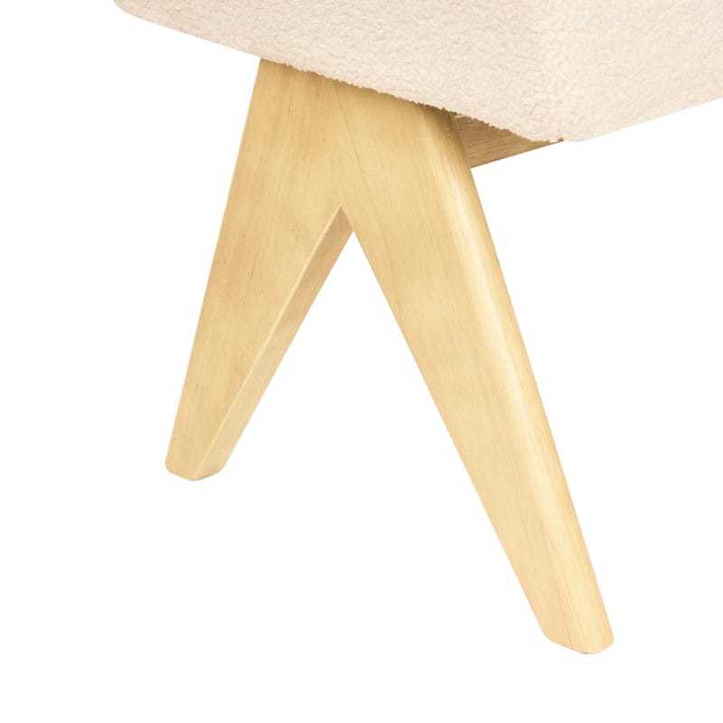 Sengebænk Tamre - Hvid, lyst træ - Møbler - Stole & lænestole - Taburet & skammel - Puf - Opredelig puf