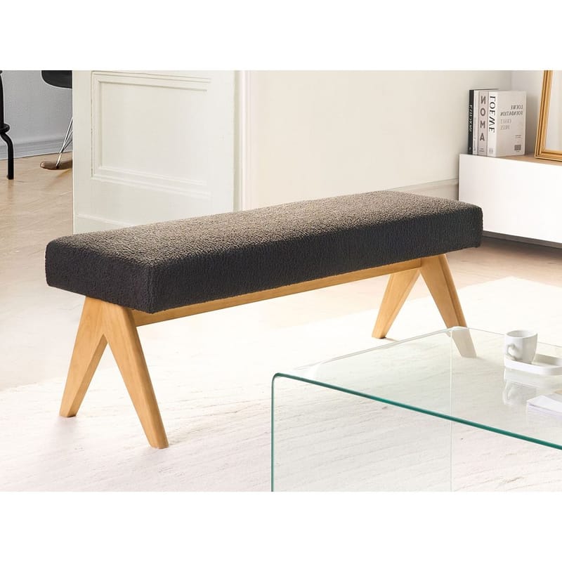 Sengebænk Tamre - Sort, lyst træ - Møbler - Stole & lænestole - Taburet & skammel - Puf - Opredelig puf