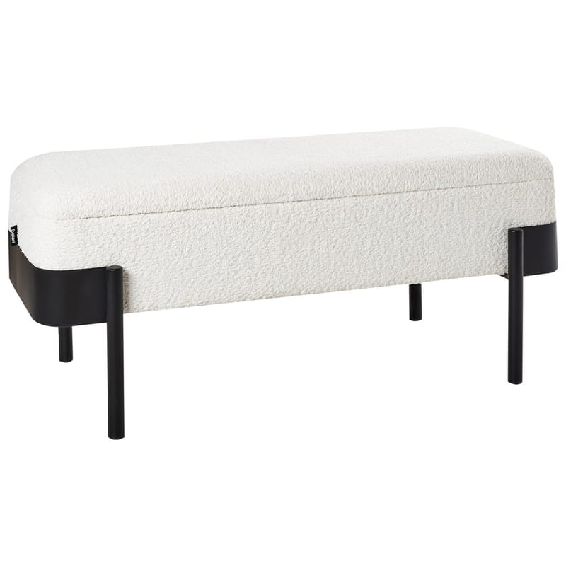 Sengebænk Warren, Hvid, Sort