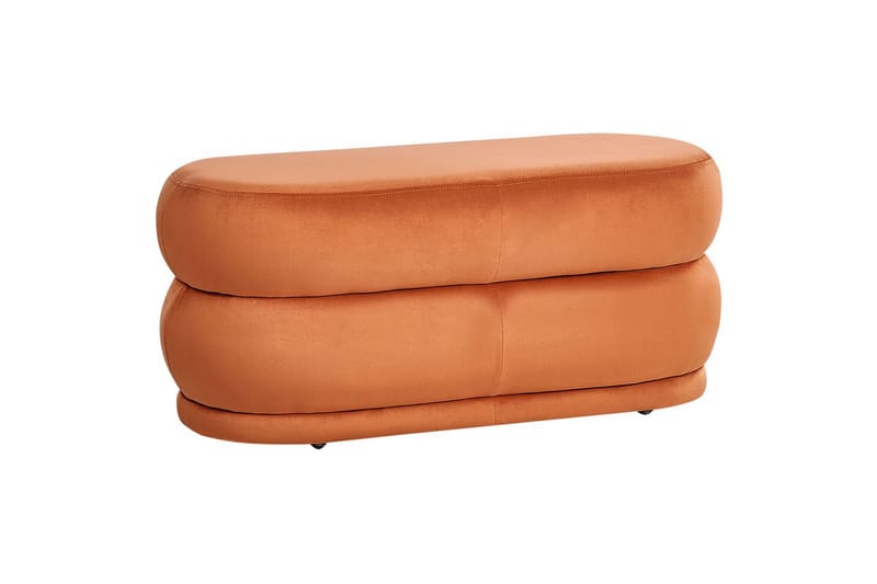Siddebænk Ellendale Orange - Orange - Møbler - Stole & lænestole - Taburet & skammel - Puf - Opredelig puf