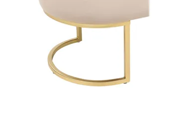 Siddebænk Milry Beige/guld - Beige/guld - Møbler - Stole & lænestole - Taburet & skammel - Puf - Opredelig puf