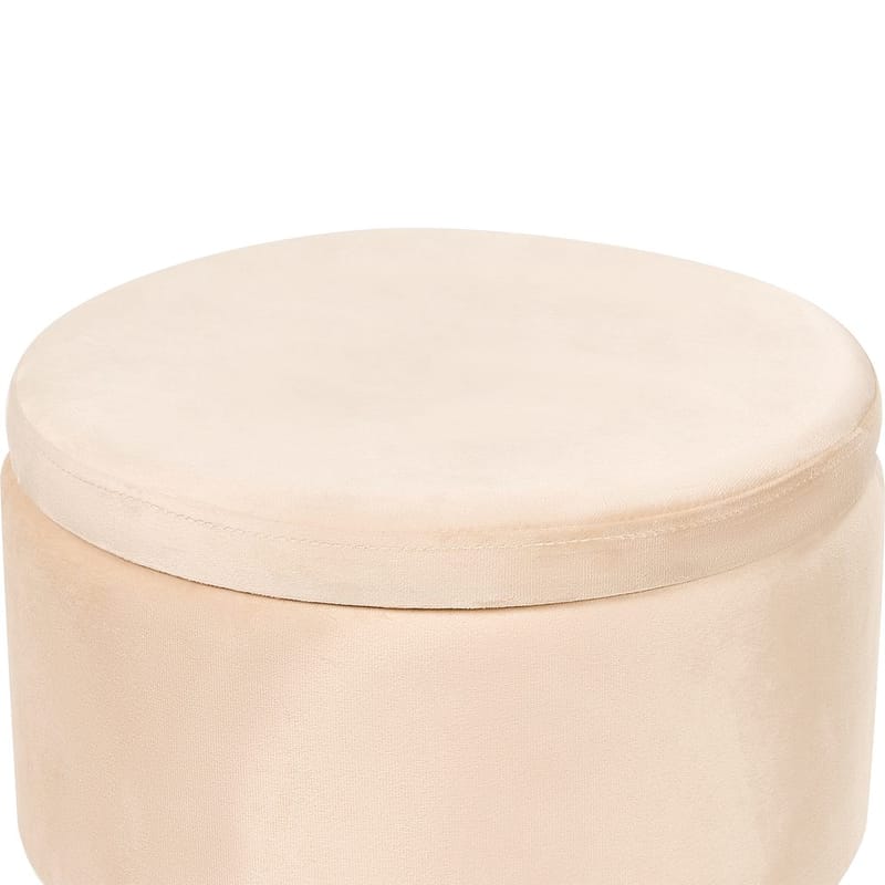 Puf Silas - Beige, guld - Møbler - Stole & lænestole - Taburet & skammel - Ottoman